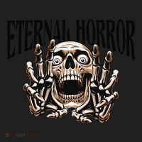 Eternal Horror Creepy Skeleton Screaming Dark Horror Spooky Hat thumb 2