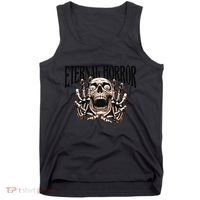 Eternal Horror Creepy Skeleton Screaming Dark Horror Spooky Tank Top thumb 0
