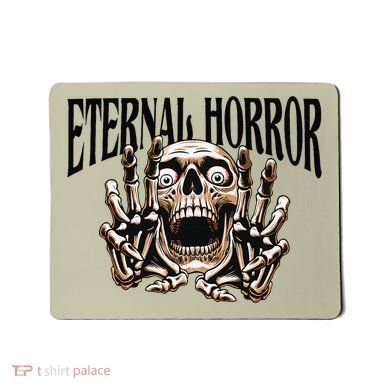 Eternal Horror Creepy Skeleton Screaming Dark Horror Spooky Mousepad