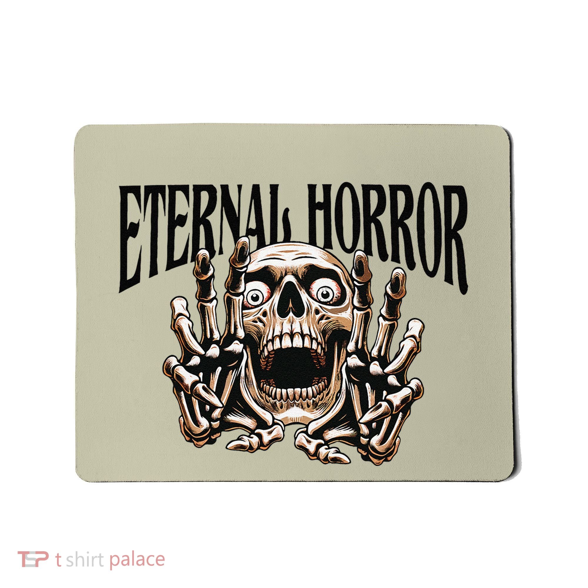 Eternal Horror Creepy Skeleton Screaming Dark Horror Spooky Mousepad
