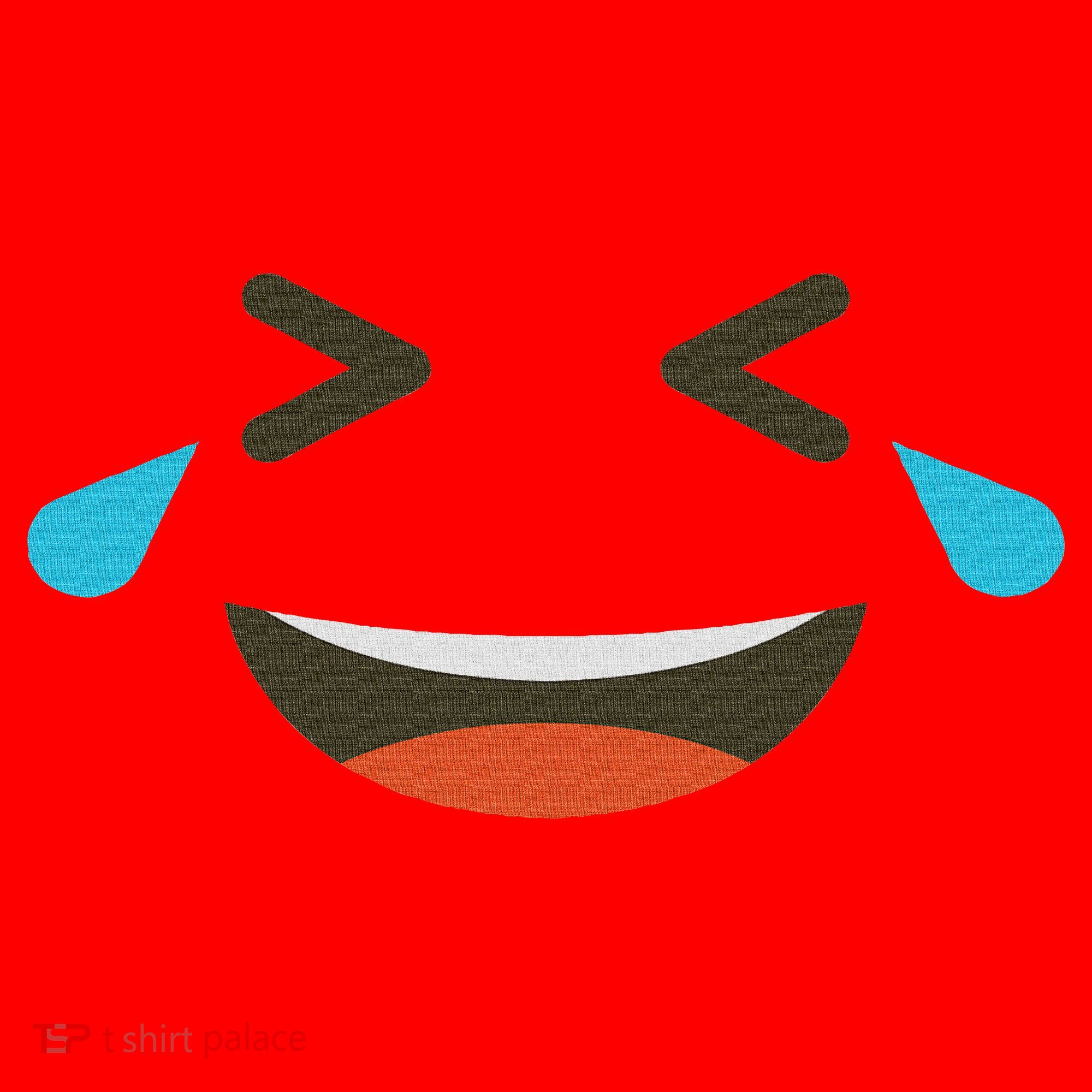 Emoticon Halloween Costumes Laughing Crying Face Santa Hat