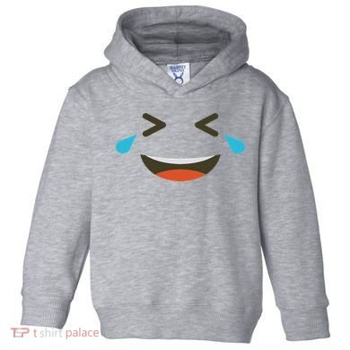 Emoticon Halloween Costumes Laughing Crying Face Toddler Hoodie