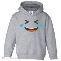 Emoticon Halloween Costumes Laughing Crying Face Toddler Hoodie thumb 0