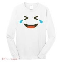 Emoticon Halloween Costumes Laughing Crying Face Long Sleeve Shirt thumb 0