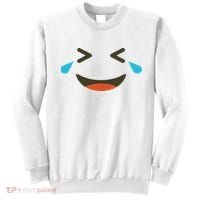 Emoticon Halloween Costumes Laughing Crying Face Sweatshirt thumb 0