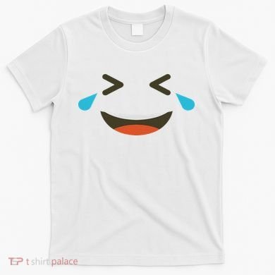 Emoticon Halloween Costumes Laughing Crying Face T-Shirt