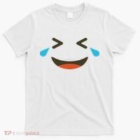Emoticon Halloween Costumes Laughing Crying Face T-Shirt thumb 0