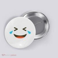 Emoticon Halloween Costumes Laughing Crying Face Button thumb 0