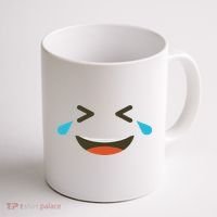 Emoticon Halloween Costumes Laughing Crying Face Coffee Mug thumb 1
