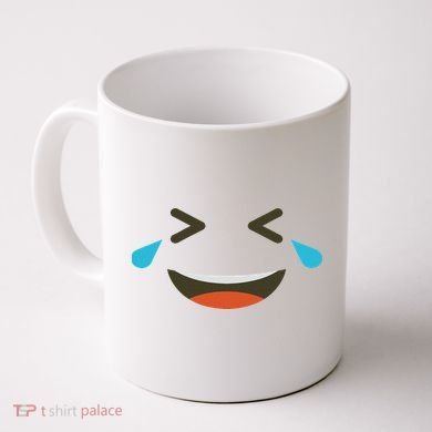 Emoticon Halloween Costumes Laughing Crying Face Coffee Mug