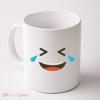 Emoticon Halloween Costumes Laughing Crying Face Coffee Mug thumb 0