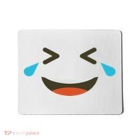 Emoticon Halloween Costumes Laughing Crying Face Mousepad thumb 0