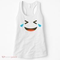 Emoticon Halloween Costumes Laughing Crying Face Women's Tank Top thumb 0