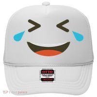Emoticon Halloween Costumes Laughing Crying Face Hat thumb 0