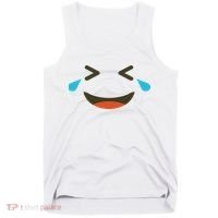 Emoticon Halloween Costumes Laughing Crying Face Tank Top thumb 0