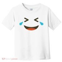 Emoticon Halloween Costumes Laughing Crying Face Toddler T-Shirt thumb 0