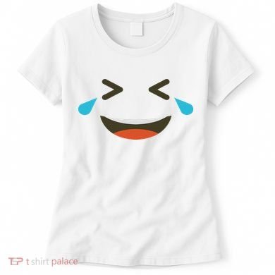 Emoticon Halloween Costumes Laughing Crying Face Women's T-Shirt