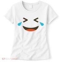 Emoticon Halloween Costumes Laughing Crying Face Women's T-Shirt thumb 0