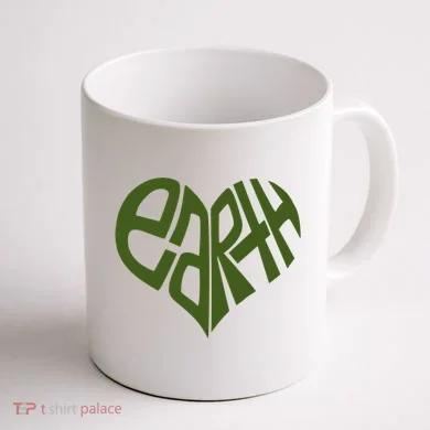 Earth Heart Coffee Mug back