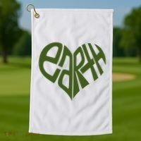 Earth Heart Golf Towel thumb 1