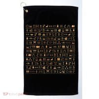 Egypt Hieroglyphs Egyptian Golf Towel thumb 0