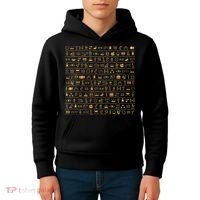 Egypt Hieroglyphs Egyptian Kids Hoodie thumb 4