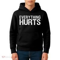 Everything Hurts Kids Hoodie thumb 4