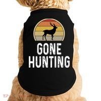 Elk Hunter Funny Gift Funny Elk Hunting Gift Gone Hunting Retro Funny Gift Doggie Tank thumb 0