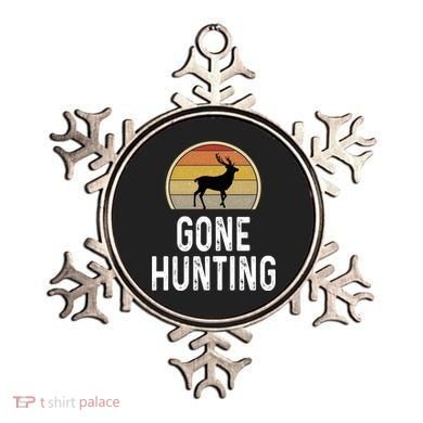 Elk Hunter Funny Gift Funny Elk Hunting Gift Gone Hunting Retro Funny Gift Ornament