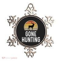 Elk Hunter Funny Gift Funny Elk Hunting Gift Gone Hunting Retro Funny Gift Ornament thumb 0