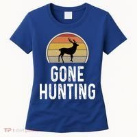 Elk Hunter Funny Gift Funny Elk Hunting Gift Gone Hunting Retro Funny Gift Women's T-Shirt thumb 0