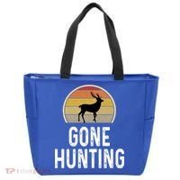 Elk Hunter Funny Gift Funny Elk Hunting Gift Gone Hunting Retro Funny Gift Tote Bag thumb 0