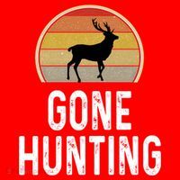 Elk Hunter Funny Gift Funny Elk Hunting Gift Gone Hunting Retro Funny Gift Santa Hat thumb 1