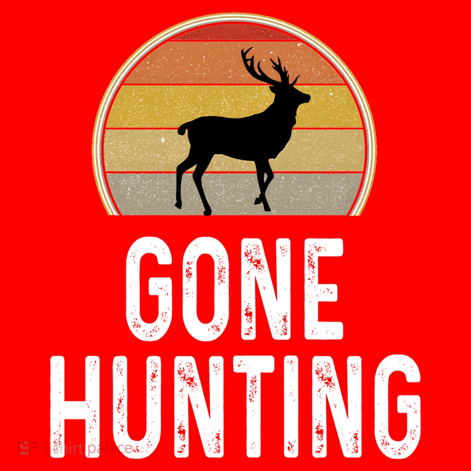 Elk Hunter Funny Gift Funny Elk Hunting Gift Gone Hunting Retro Funny Gift Santa Hat