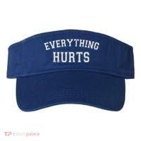 Everything Hurts Funny Gym Workout Gift Visor thumb 0