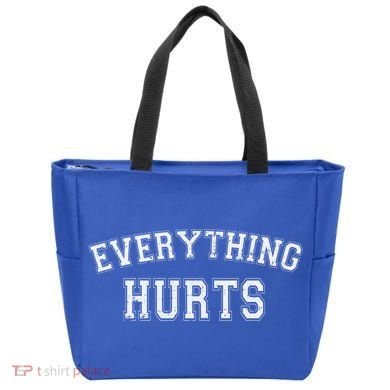 Everything Hurts Funny Gym Workout Gift Tote Bag