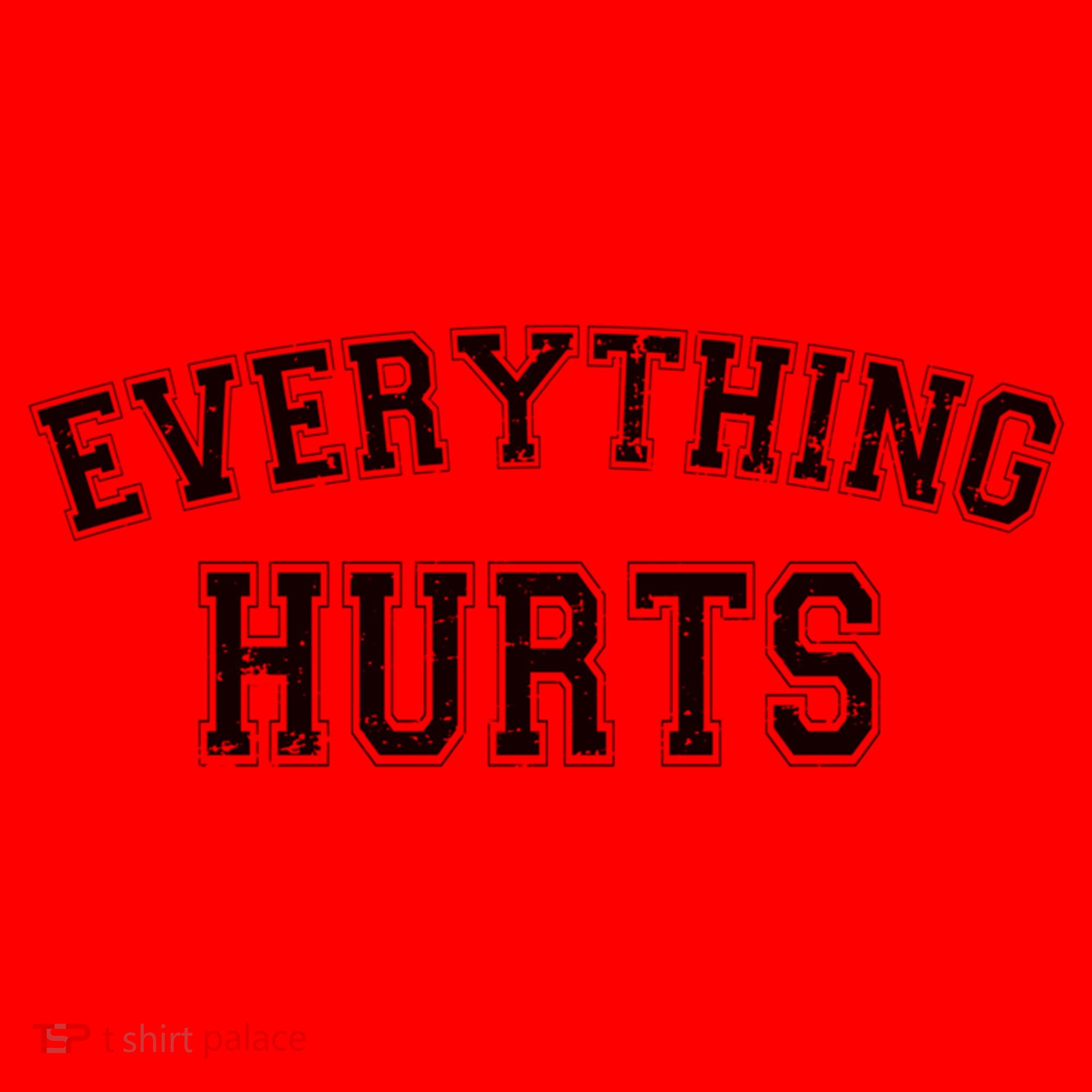 Everything Hurts Funny Gym Workout Gift Santa Hat