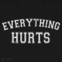 Everything Hurts Funny Gym Workout Gift Bucket Hat thumb 4