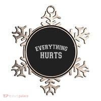Everything Hurts Funny Gym Workout Gift Ornament thumb 0