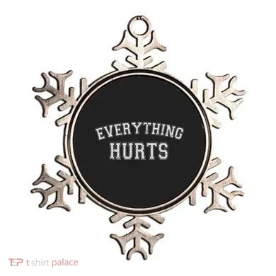 Everything Hurts Funny Gym Workout Gift Ornament