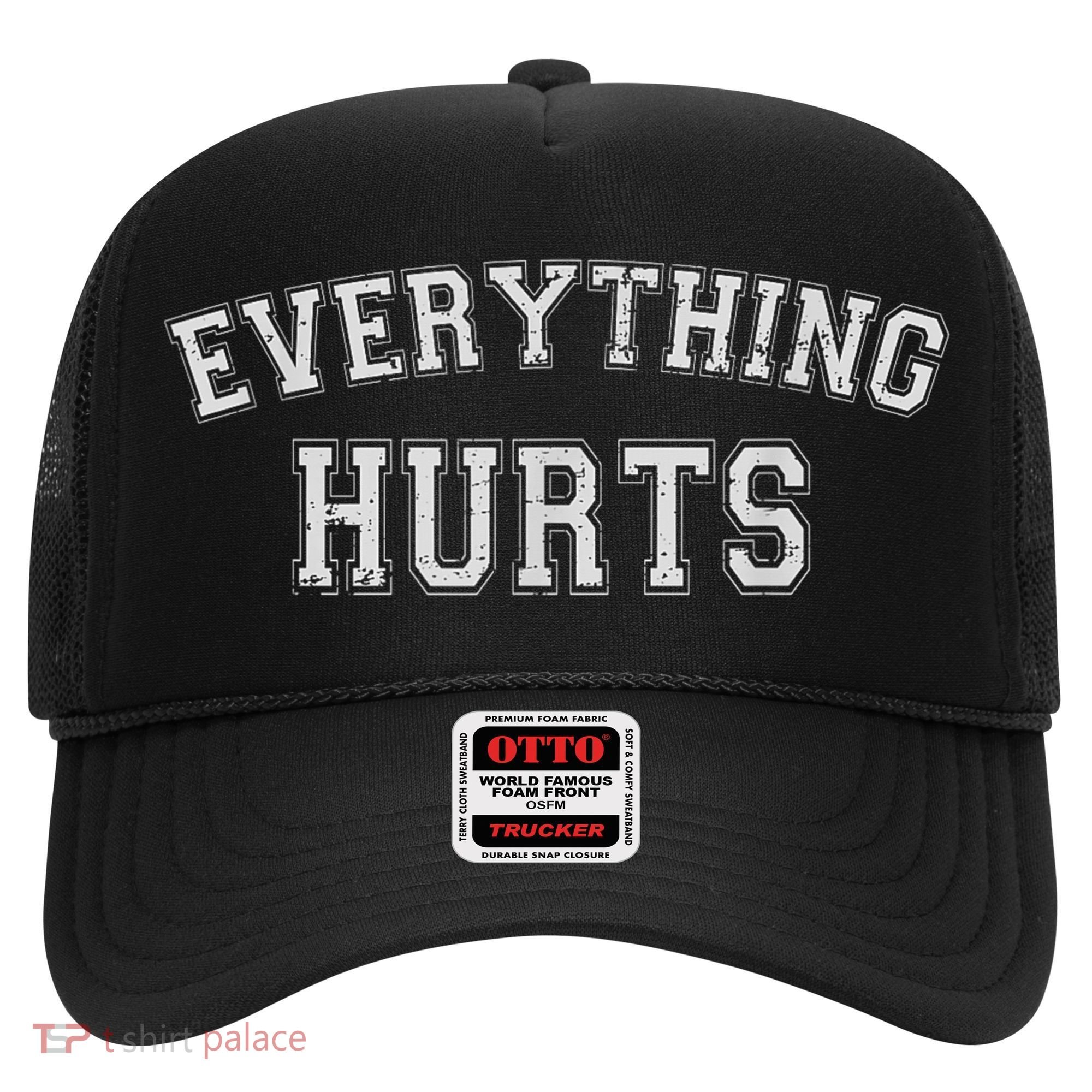 Everything Hurts Funny Gym Workout Gift Hat