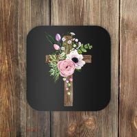 Easter Holiday Floral Cross Coaster thumb 0