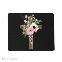 Easter Holiday Floral Cross Mousepad thumb 0