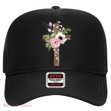 Easter Holiday Floral Cross Hat