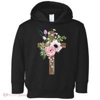 Easter Holiday Floral Cross Toddler Hoodie thumb 0