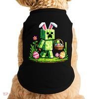 Egg Hunting Gamer Easter Pixel Bunny  Doggie Tank thumb 0