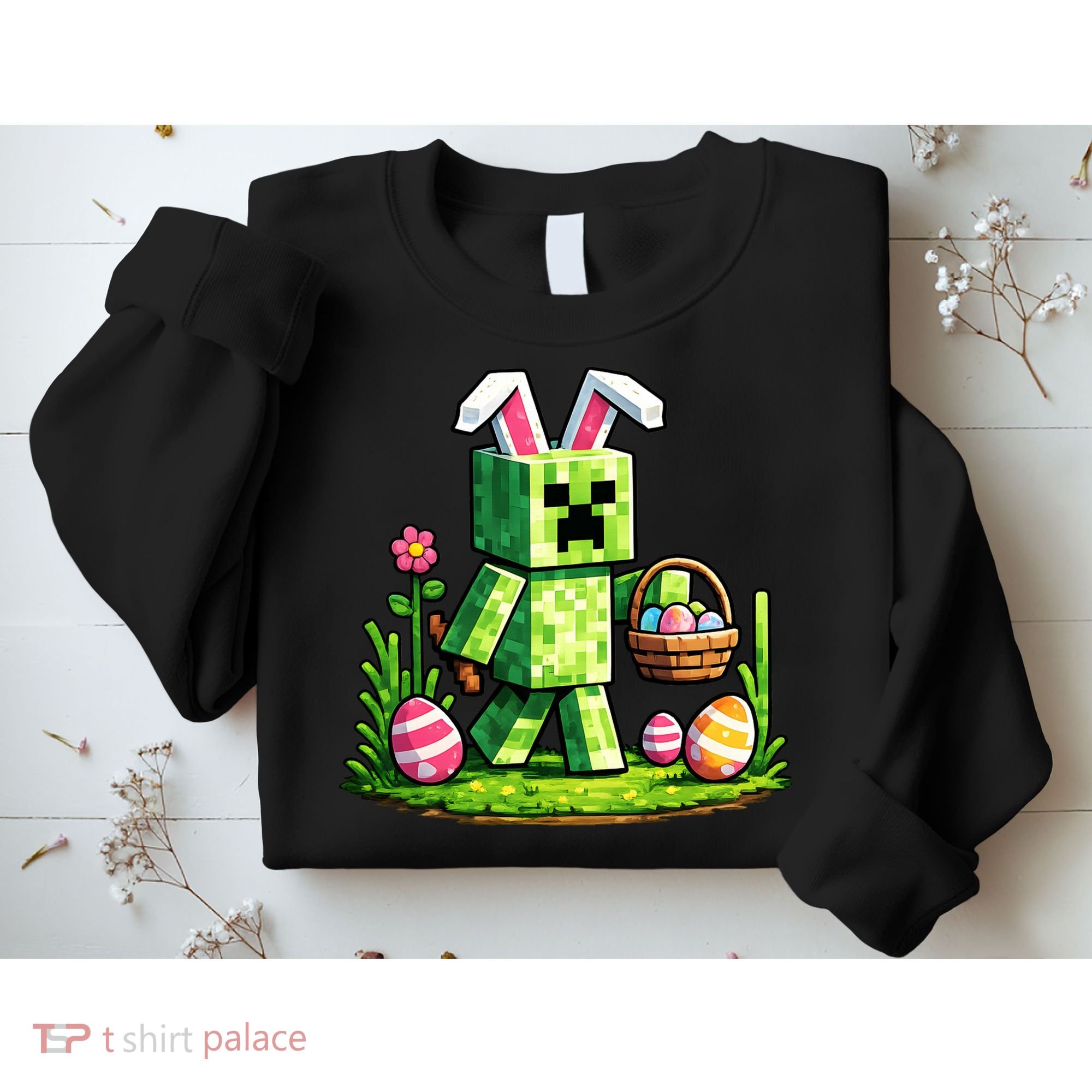 Egg Hunting Gamer Easter Pixel Bunny  Sweatshirt