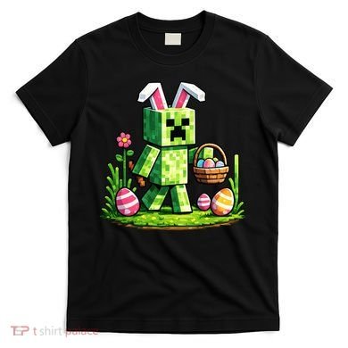 Egg Hunting Gamer Easter Pixel Bunny  T-Shirt