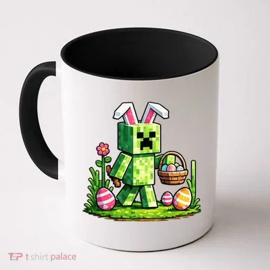 Egg Hunting Gamer Easter Pixel Bunny  Coffee Mug