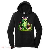 Egg Hunting Gamer Easter Pixel Bunny  Women's Hoodie thumb 0